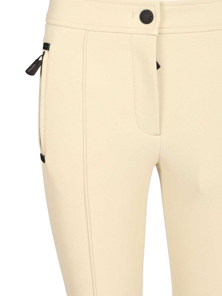 Moncler Grenoble High-Waisted Ski Pants Trousers - Beige | f8c6ca76437e6aedec81a24e62f56d6c7d6dd0fb