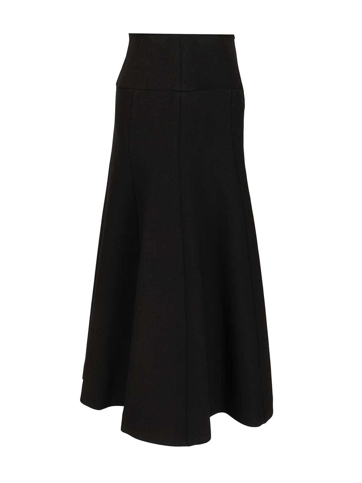 AlaÏA Skirt With Slit Skirts - Black | 2f48d8cac8732e4ff06ce83eee737bb6e1a3eccb