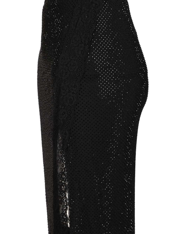 Self-Portrait Midi Skirt With Rhinestones Skirts - Black | 10d29faad0b5bd8928ba7e980f8e93b1f10f9cee