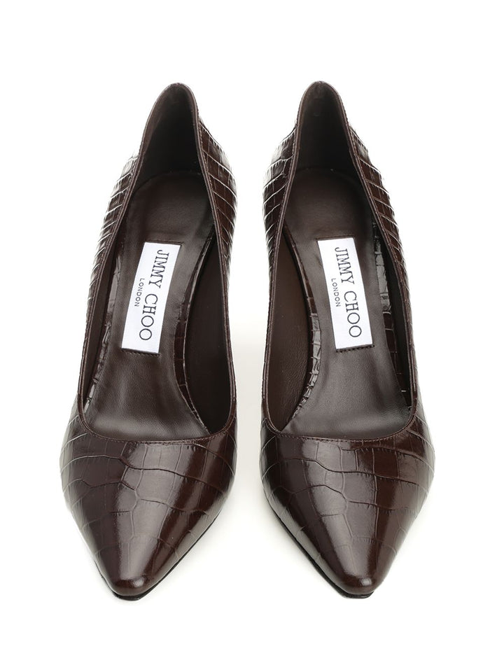 Jimmy Choo Romy Pumps - Brown | 6947bcda93a38cfd0a2a53fa58ba57a2cf80ba86