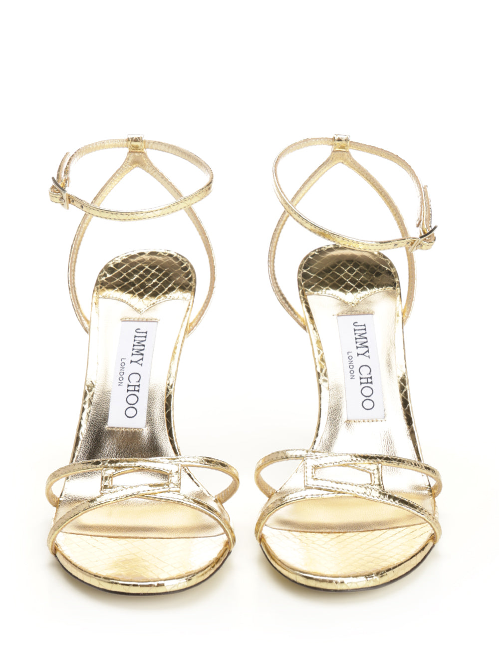 Jimmy Choo Leo Sandals - Gold | 169830e663bc4929c5a165a95867aa8372acb902