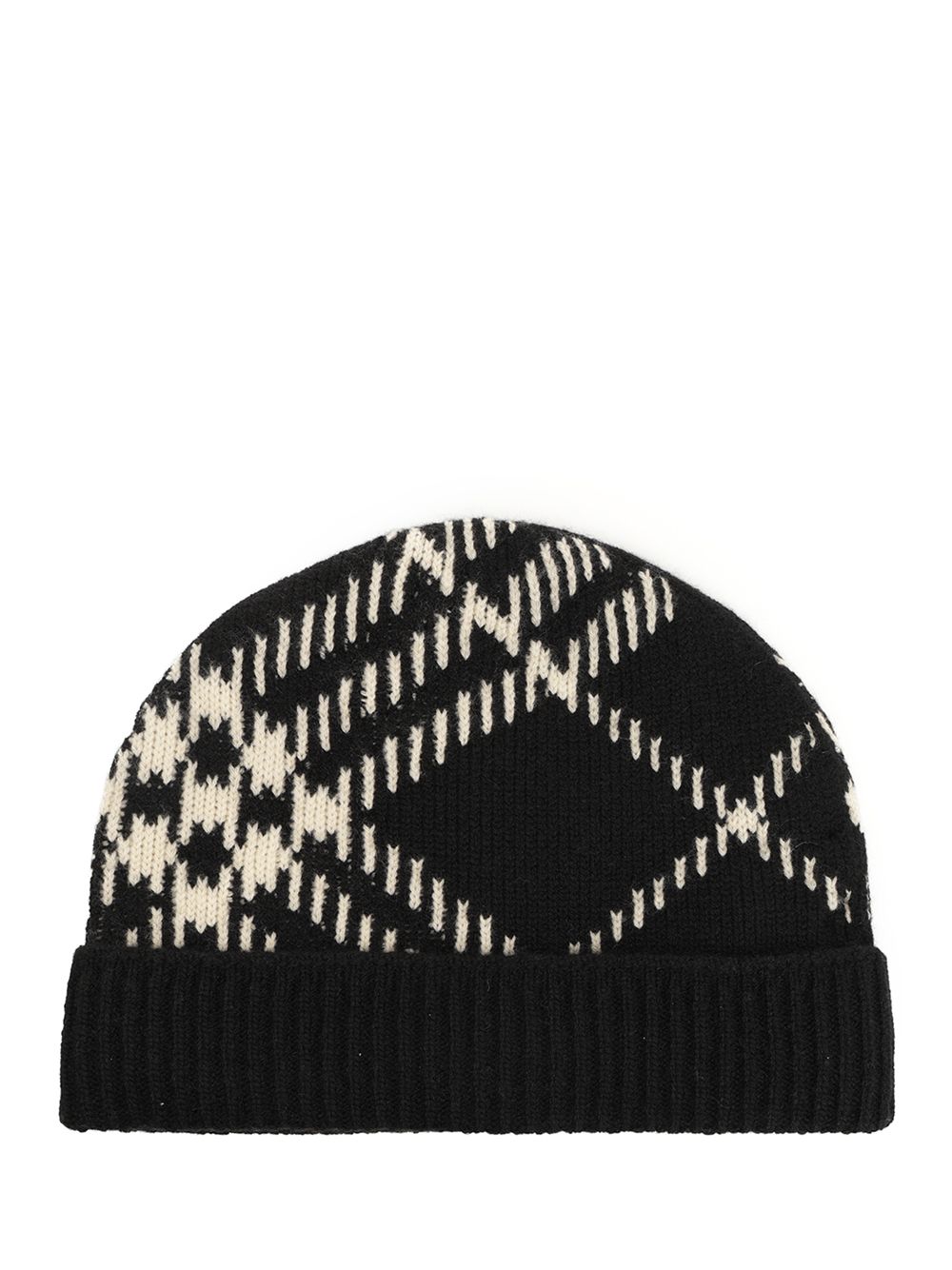 Burberry Cashmere Blend Cap Hats - Black | 3bcacd3fdd7f1869b9903e20978a6c598f32d083
