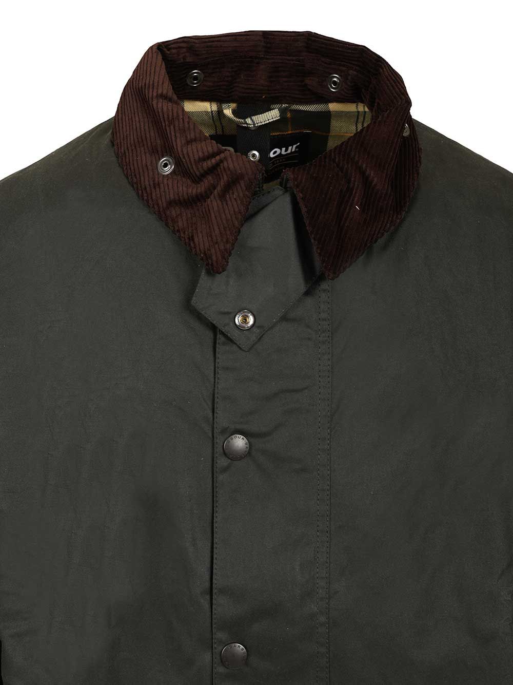 Barbour Border Waxed Jacket Jackets - Green | 24e55da0bec8d944cb18d81a759bc6d1838ee6a8