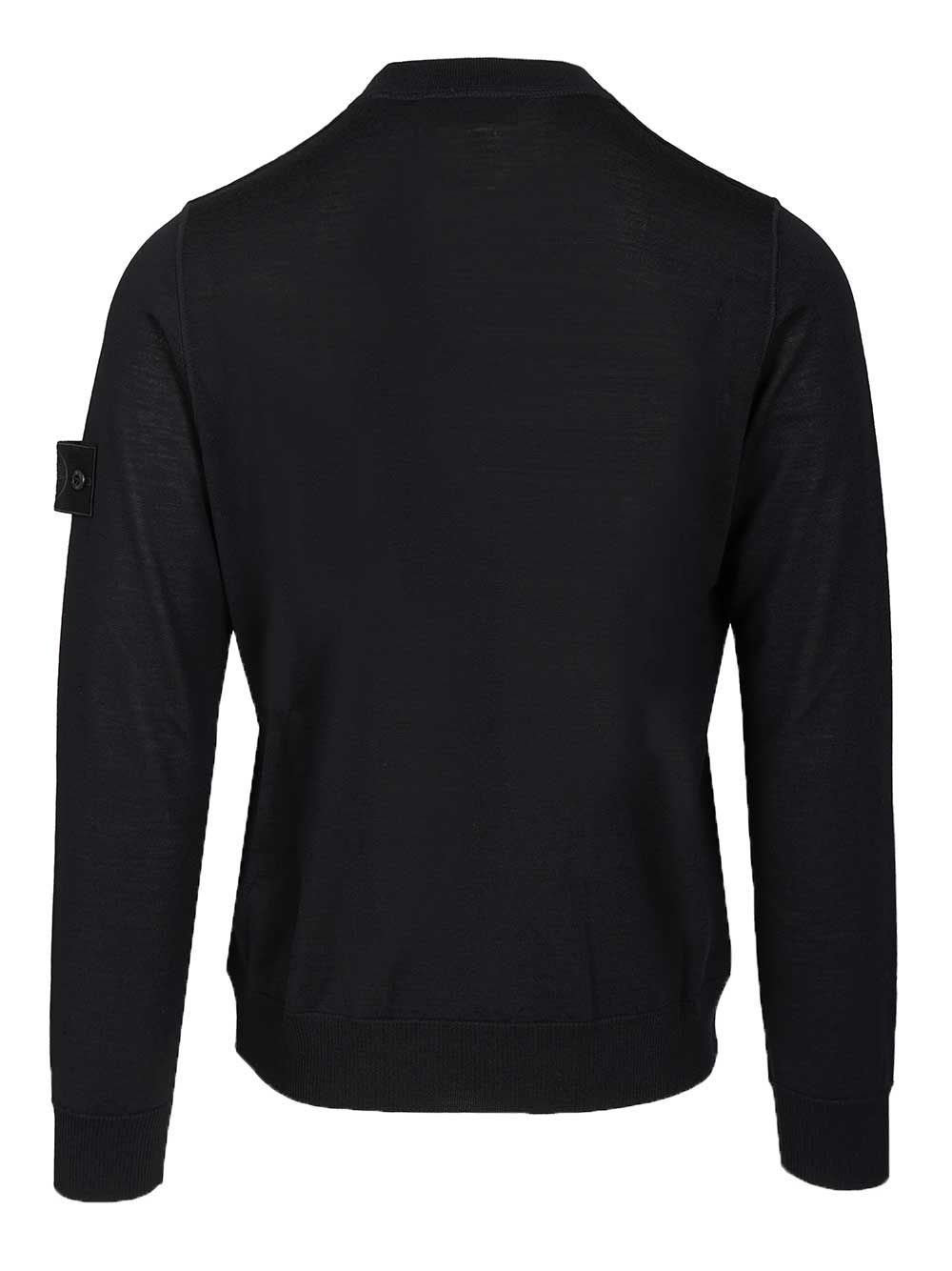 Stone Island Crew Neck Sweater Knitwear - Blue | d7a5042585cfb19f5633be70b0c77b2d899e0dd1