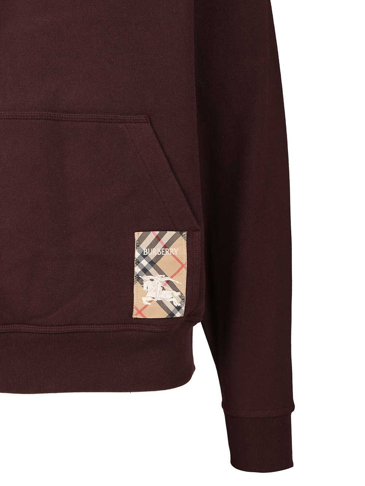 Burberry Cotton Drawstring Hoodie Knitwear - Bordeaux | 1b82bfc20bdbae72961ae4d14ac83f7ac20d02ab