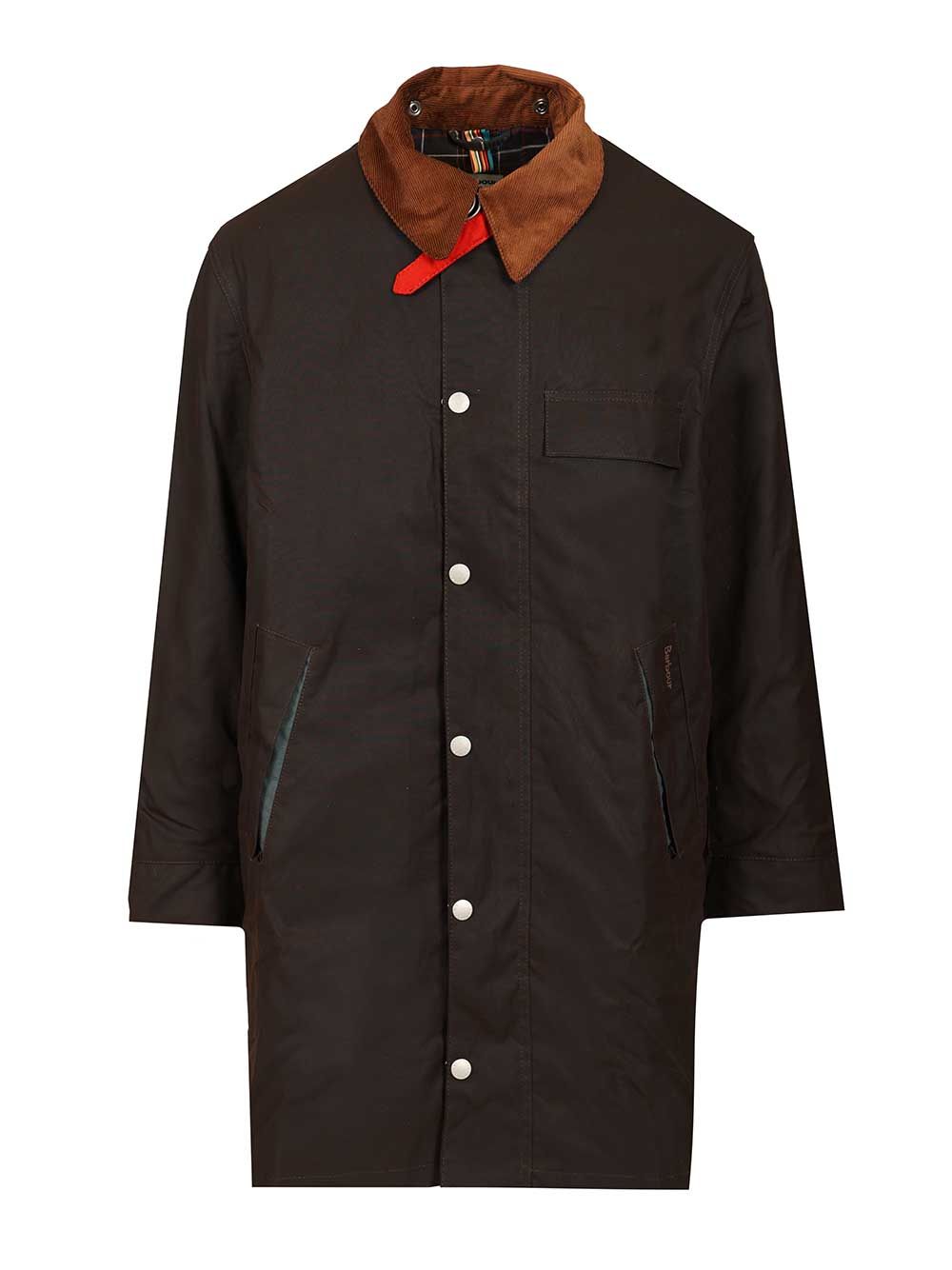 Barbour X Paul Smith Barbour X Paul Smith Long Coat Jackets - Brown | 40868fe4e5649b21dbefc398749d930161e2fdc1