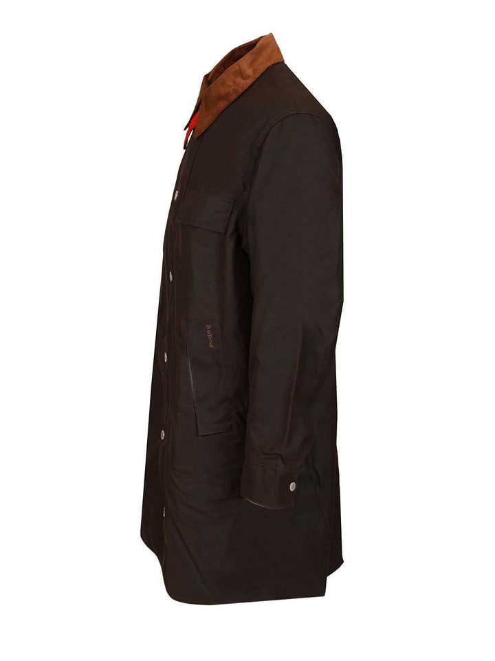 Barbour X Paul Smith Barbour X Paul Smith Long Coat Jackets - Brown | c1f675461beede62a1a6d2f76c0d2368b7c55ee7
