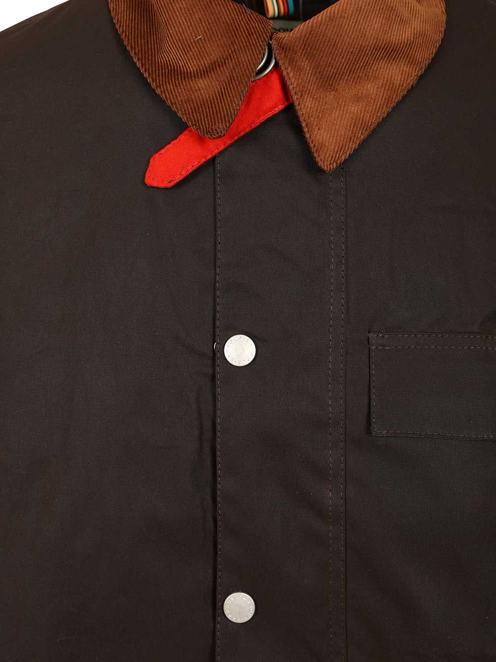 Barbour X Paul Smith Barbour X Paul Smith Long Coat Jackets - Brown | 902639e5447012ce359cfaff21002358196b8e79