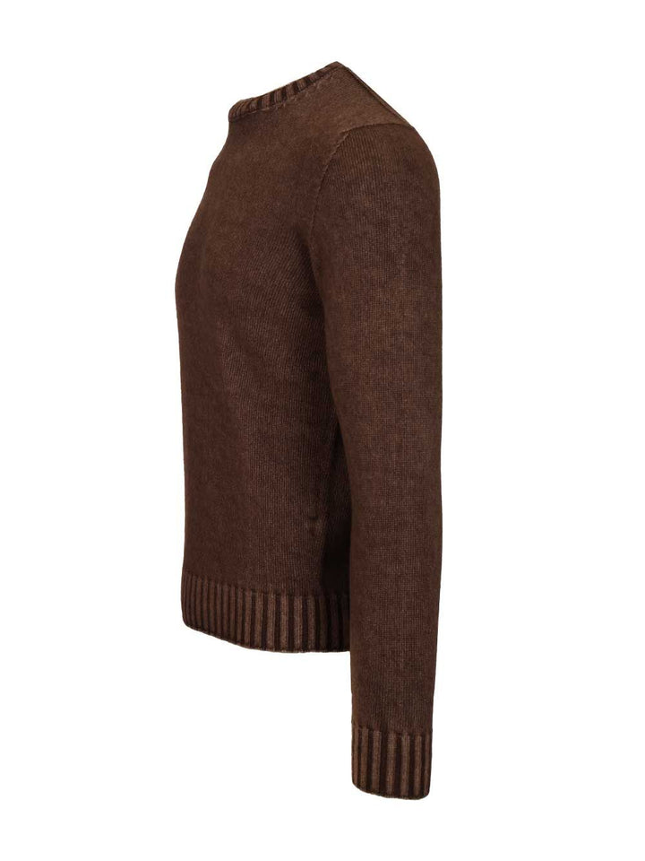 Al Duca D'Aosta Crewneck Sweater Knitwear - Brown | f67d9e8a6e38efe5a770cf3d605b23b5d2b53eca