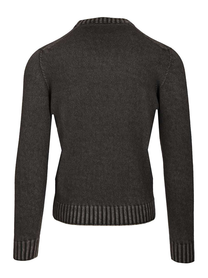 Al Duca D'Aosta Crewneck Sweater Knitwear - Grey | 358dcb044483405f17219cf7bce94bdf53988cb0