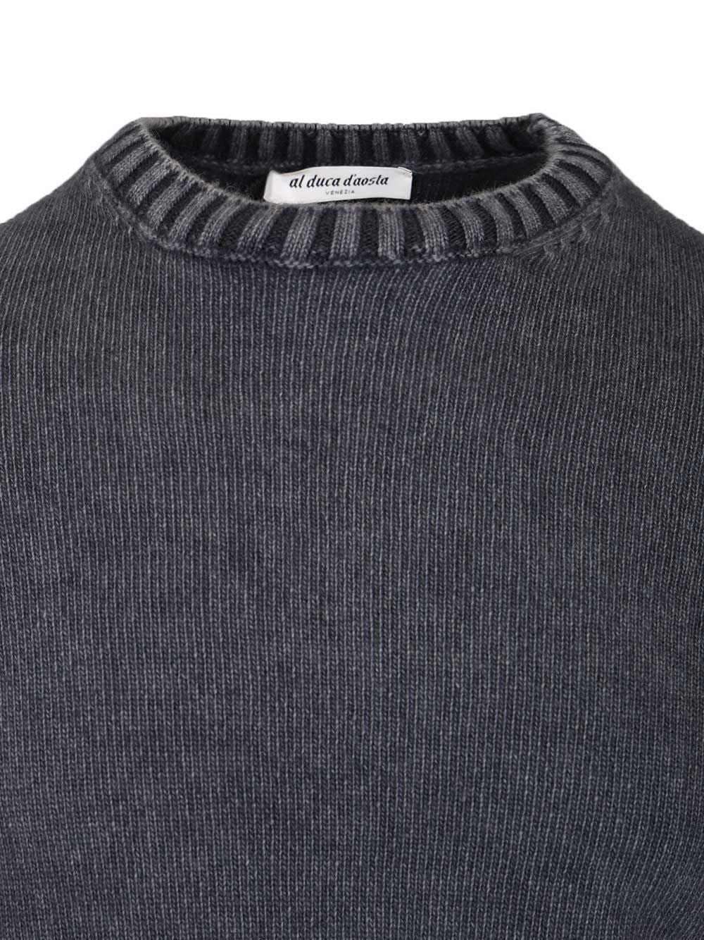 Al Duca D'Aosta Crewneck Sweater Knitwear - Blue | 1edbe6bc889c9a081d33a2fadd968c29029ee0a1