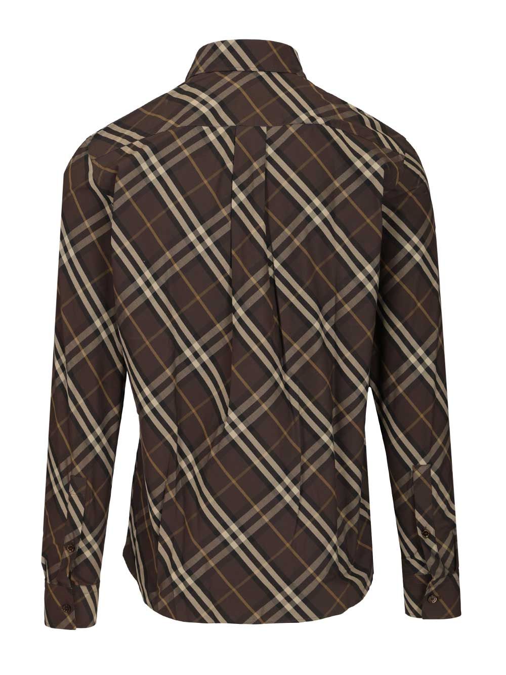 Burberry Check Cotton Shirt Shirts - Brown | c9ab42f33bf1c0873824b484efe29ea21ac1df6d