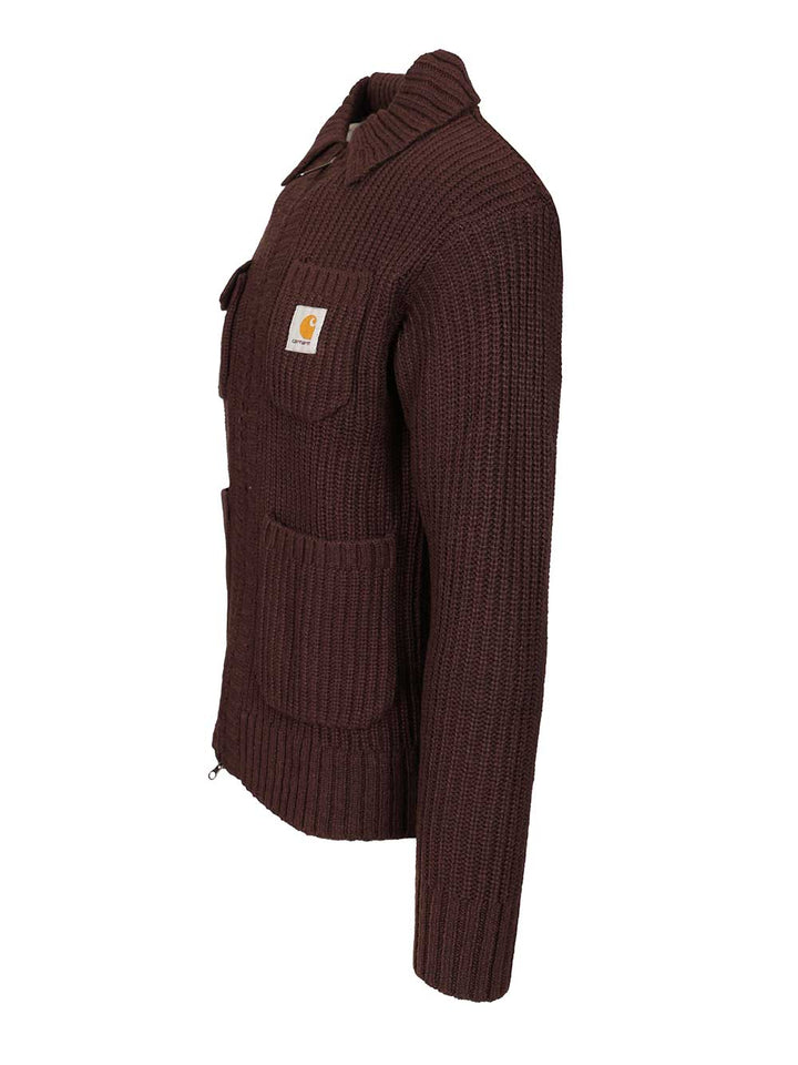 Carhartt Wip Chore Knitwear - Brown | d88341b46bc8ed48b7d8aa0f3d03ee3473fd9557