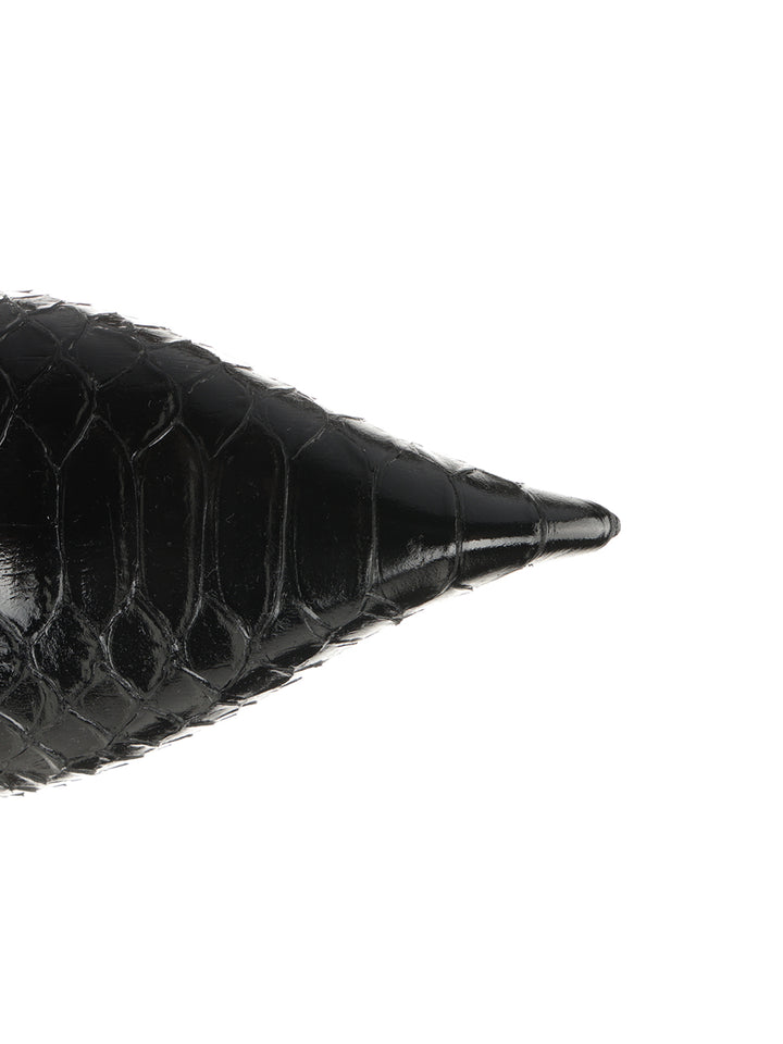 Tom Ford Snakeskin-Effect Leather Pumps - Black | 50696135da6debb3bb70a4e9e07bceca6335396b