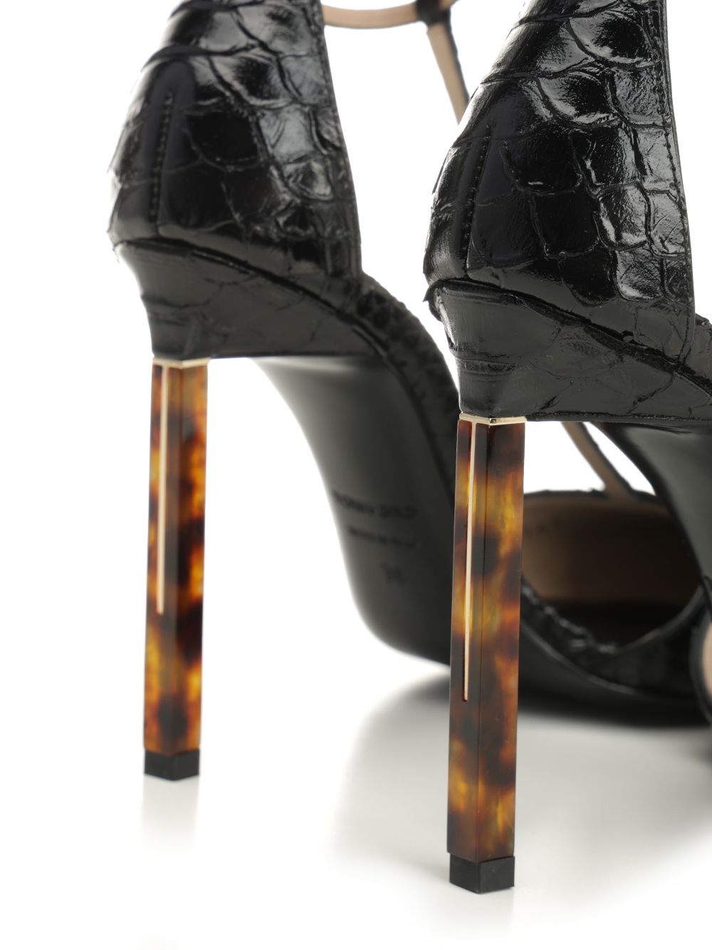 Tom Ford Snakeskin-Effect Leather Pumps - Black | d4b18292d76e2a4215939db91ecab33b6de5da5e