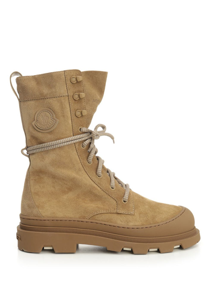 Moncler Vera High Suede Boots - Beige | a11580ea6863c9d6e4f1a39d771c58b066f40fa9