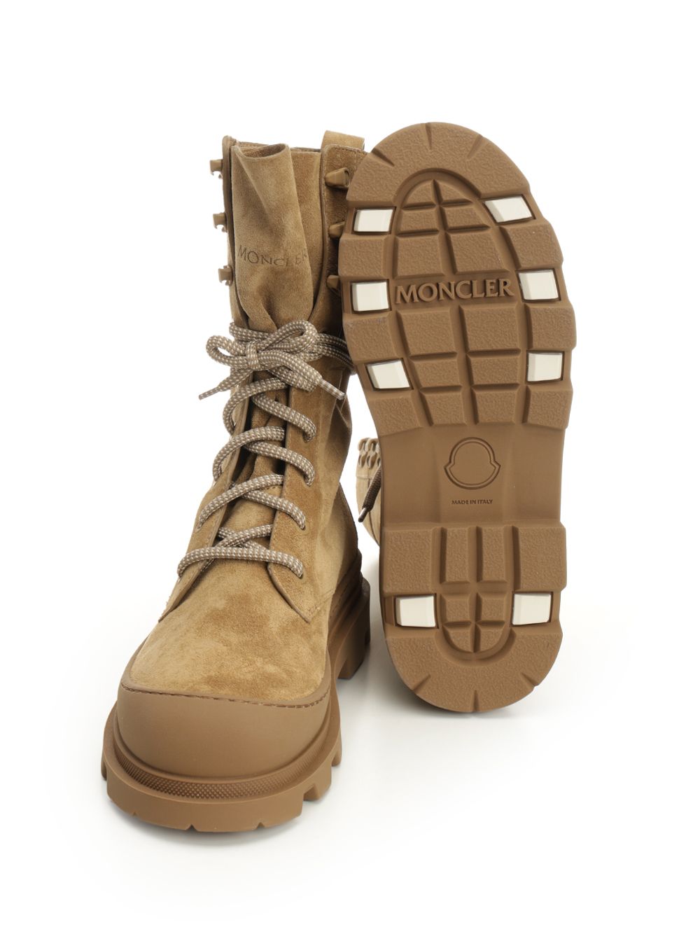 Moncler Vera High Suede Boots - Beige | be4aeac0078c9bd37959281658517b191ab8c7e3