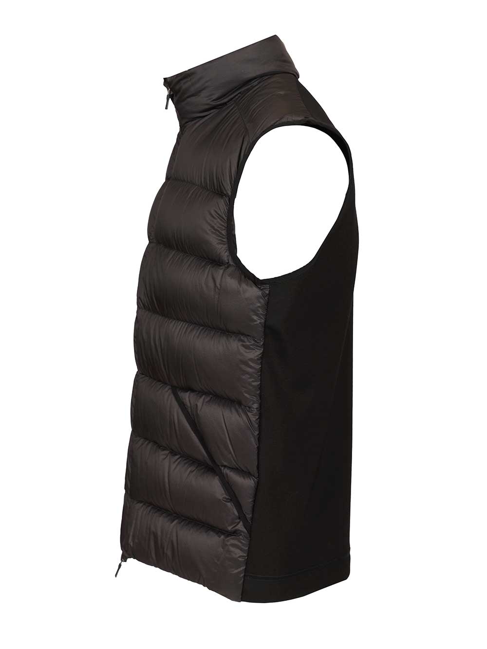 Herno Padded Vest In Tech Nylon Jackets - Black | d128df762cdf4e1beb1f42ddc2e4d6be0bdabd03