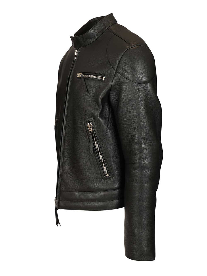 Tom Ford Biker In Full Grain Leather Jackets - Black | dc2a4f22f3ed9e21bcb90bc115c8d6d638cdbb7d