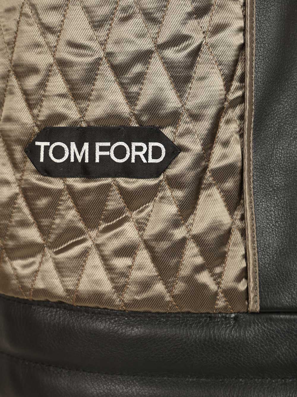 Tom Ford Biker In Full Grain Leather Jackets - Black | cac28e9721ebc4435ee718c207654e3ee3d43436