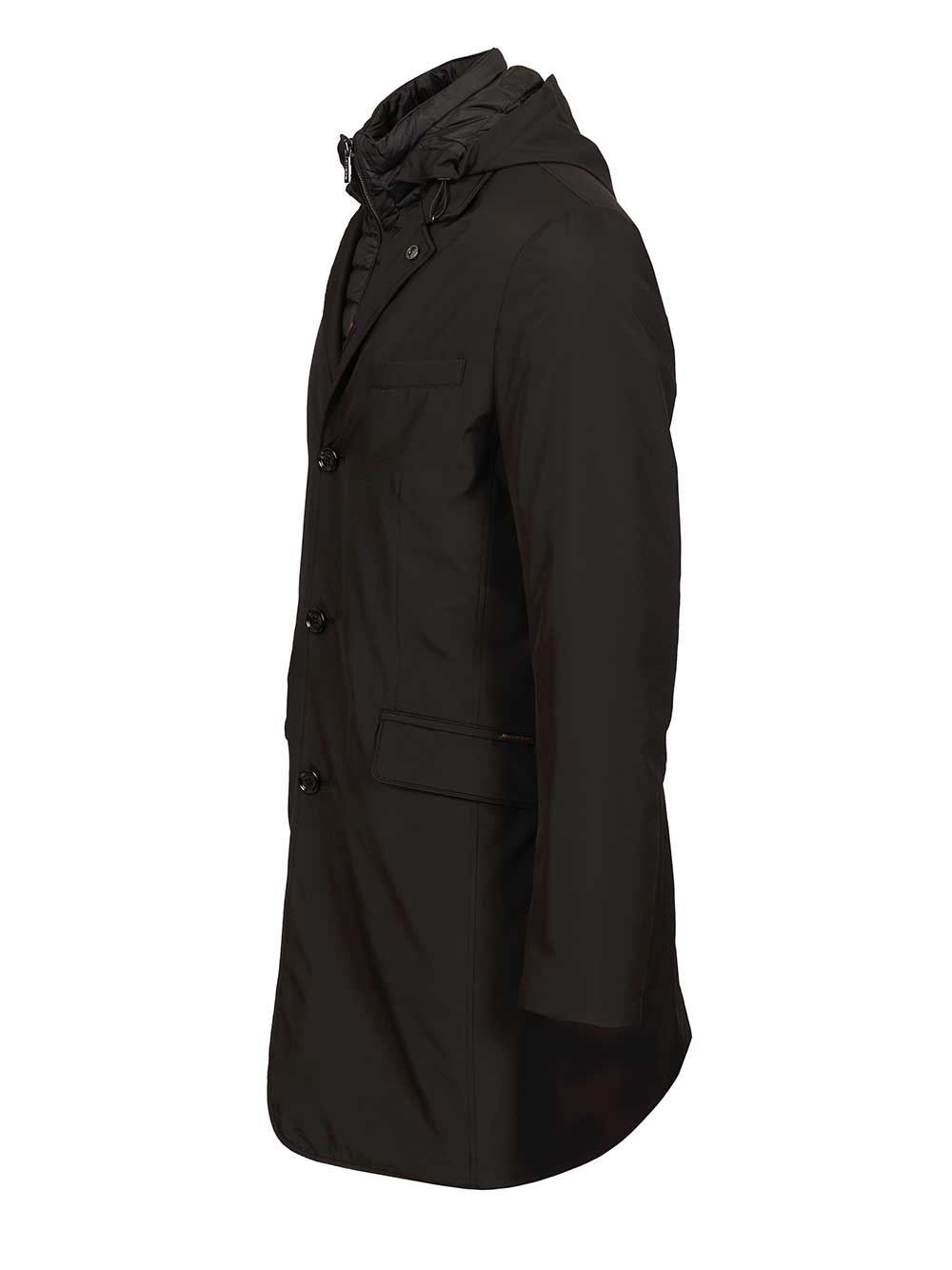 Moorer Smooth Coat Jackets - Black | 924739ef20c3d6d19cb2b26a1ddb91c6cf2d92d6