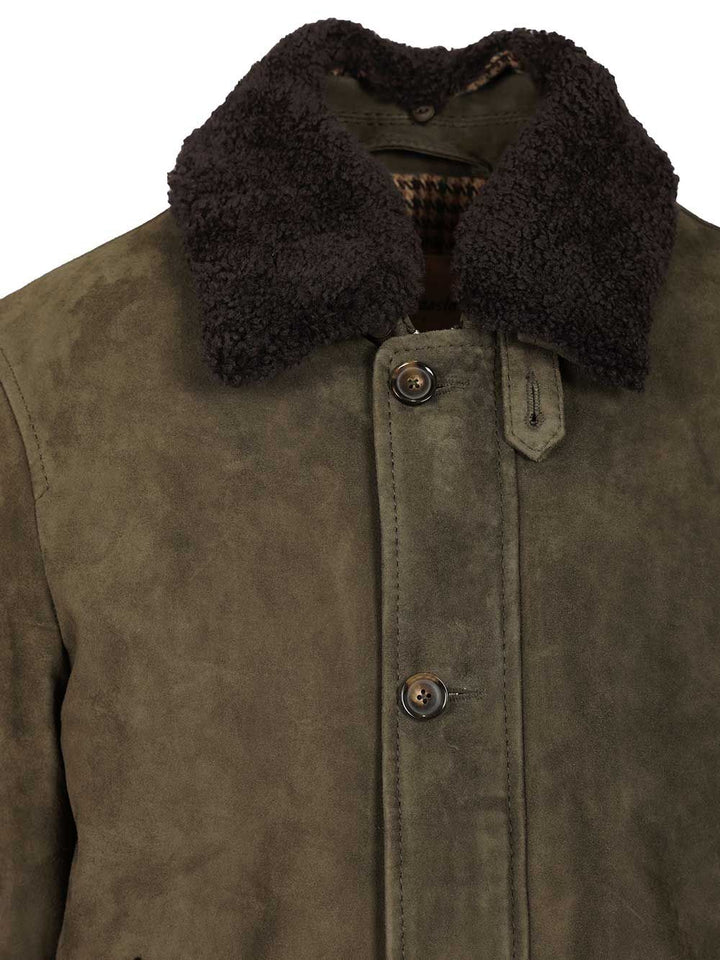Al Duca D'Aosta Suede Bomber Jacket Jackets - Green | b78caa56781ddc6132c57faec421144937330cbc