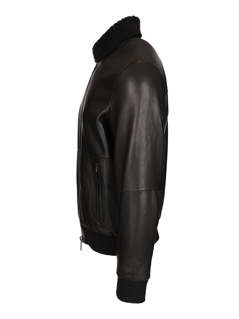 Al Duca D'Aosta Leather Aviator Bomber Jacket Jackets - Black | 6bcc7fd7eb5b97ef213c2c2928cedd1f1074ce4c