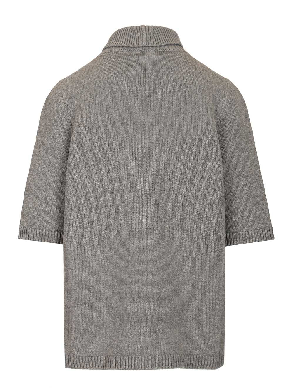 AlaÏA Cashmere Blend Turtleneck Knitwear - Grey | 40811cfe18dc11c267f00cd78a650c0772ff55a5