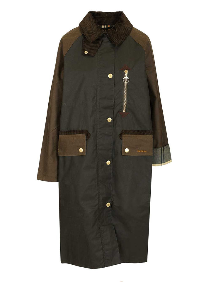 Barbour Evette Waxed Jacket Jackets - Green | b1a93d5e20e631b047fb53f992f7d43b12b5f5e0
