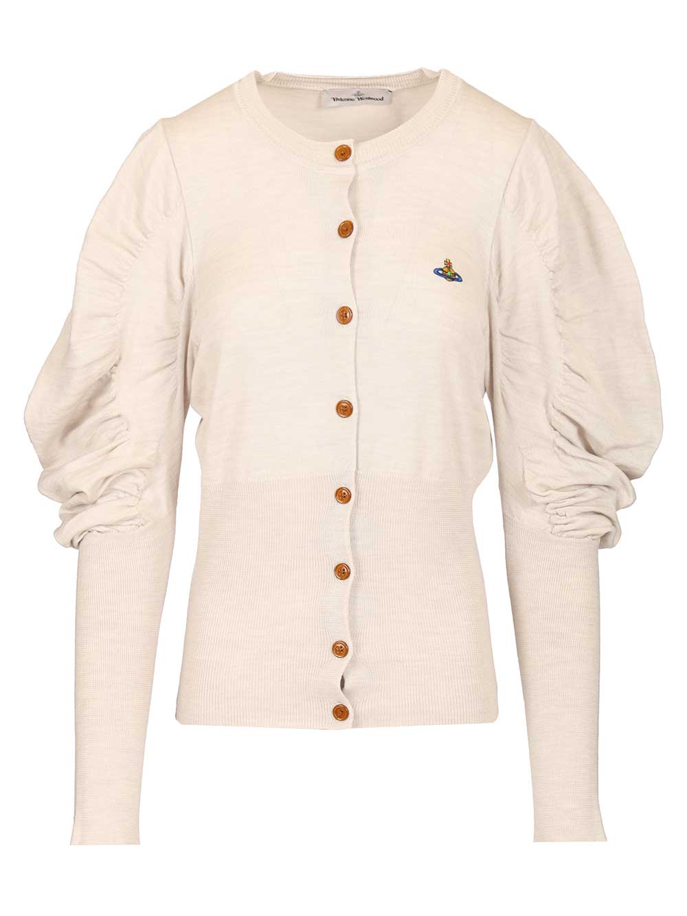 Vivienne Westwood The Eli Wool Cardigan Knitwear - White | 987129555e512d2da7fab8cedf83c2a02d0c6d1b