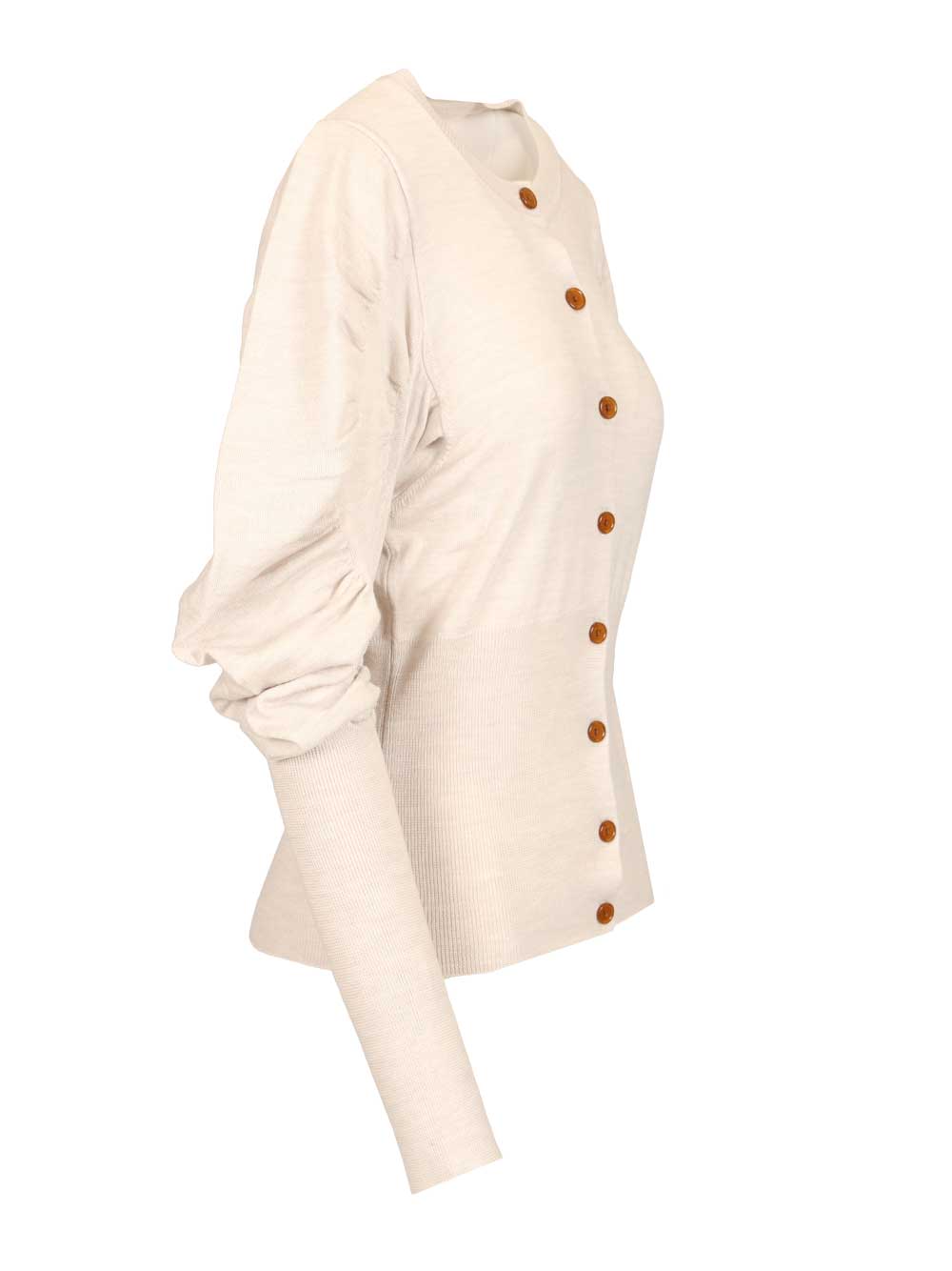 Vivienne Westwood The Eli Wool Cardigan Knitwear - White | 2425591f552aa56c0ea4de1e3e29f8130b4c5fa1