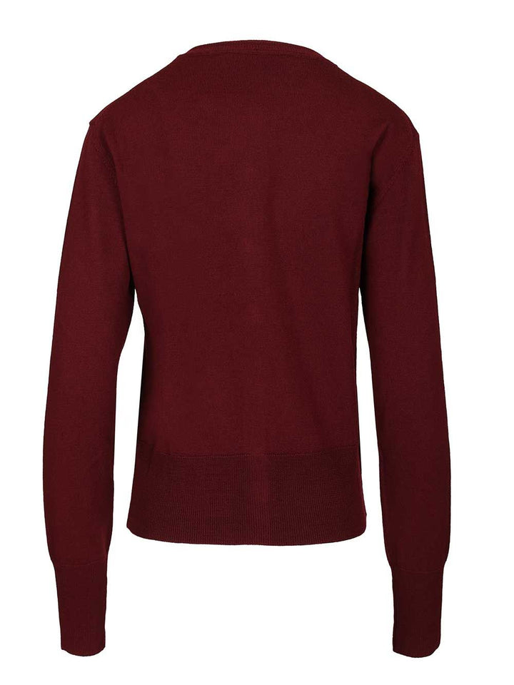 Vivienne Westwood Bea Cardigan Knitwear - Bordeaux | ddba77e63bda304c114b8474a57f9a14f4d1f42c