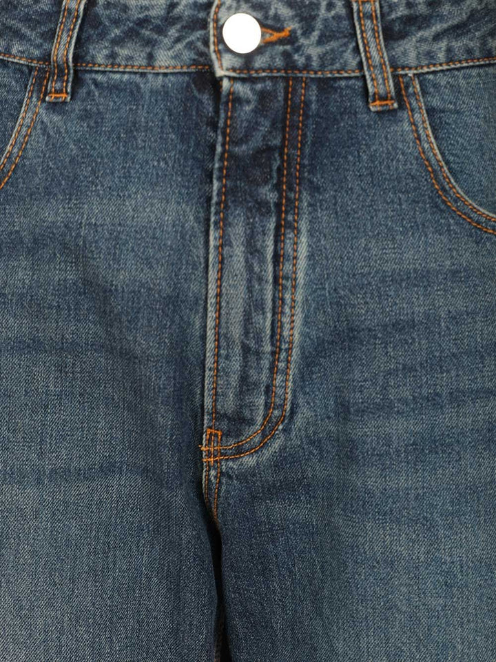 AlaÏA Low-Waisted Denim Trousers Jeans - Blue | 143ff565aa828aa2975d06adb75f0ab7cc88f206