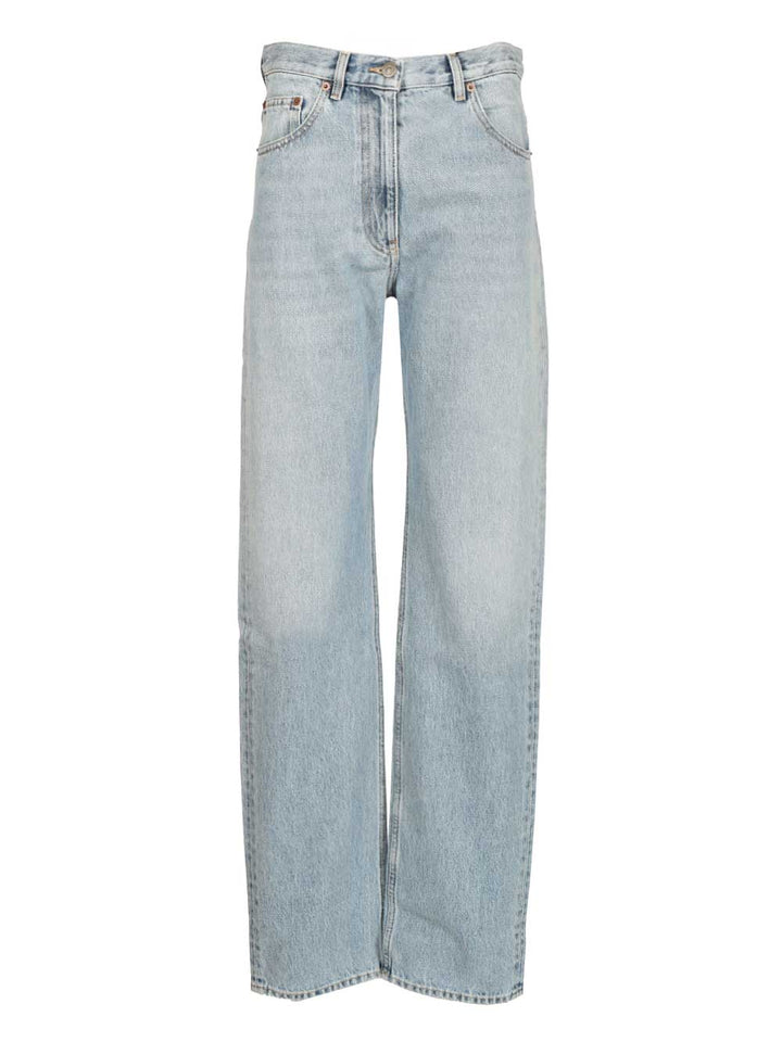 Valentino Garavani Loose Fit Jeans - Light blue | 4f1093eb88219ab324378013312e30552c9d2208