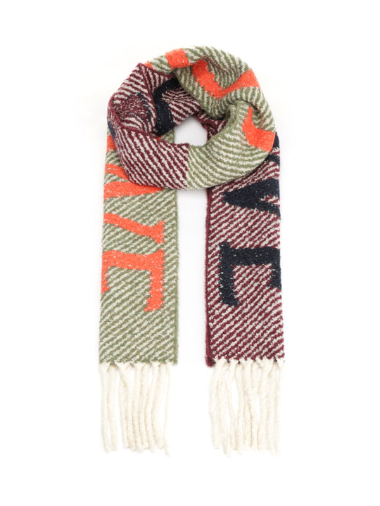 Alpaca And Wool Blend Scarf Scarves And Foulards Multicolor