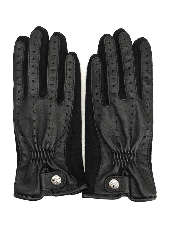 Vivienne Westwood Leather Gloves - Red | 5d1e218d93027ac4878682b4bf346f983cf103a1
