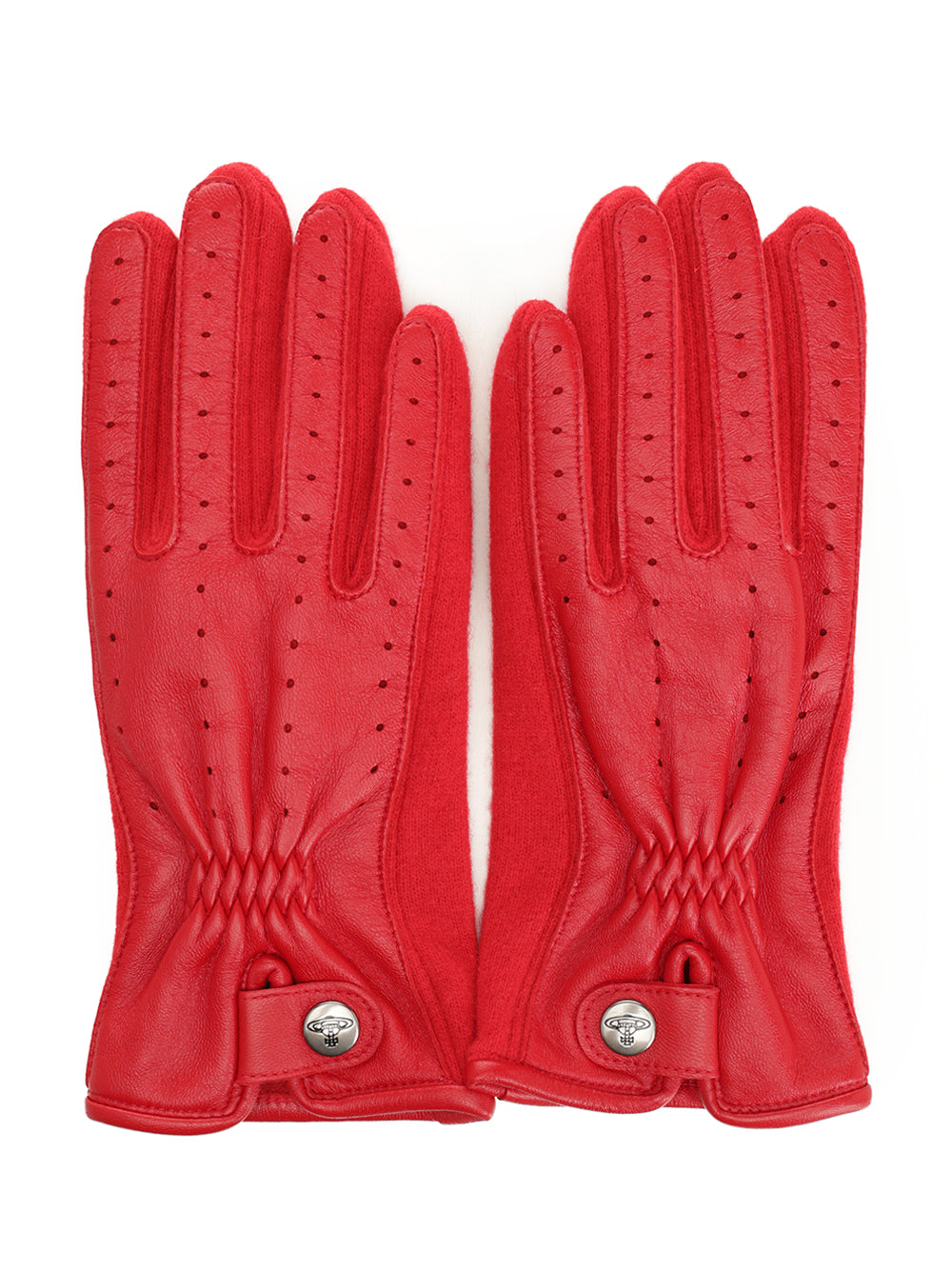 Vivienne Westwood Leather Gloves - Red | 01a2138dd4f7a75be2ad352ec69f3ab19e6eae8f