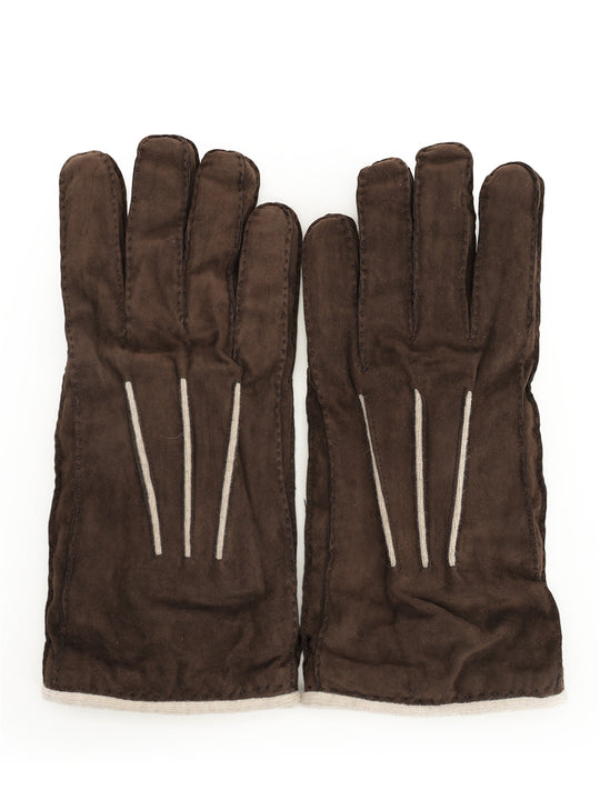 Suede Gloves Brown