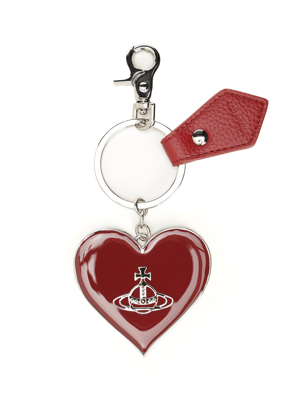 Vivienne Westwood Mirror Heart Keychain Keyrings - Red | 7808679f534f1f2b467e0bb5cd24130e07712d9e