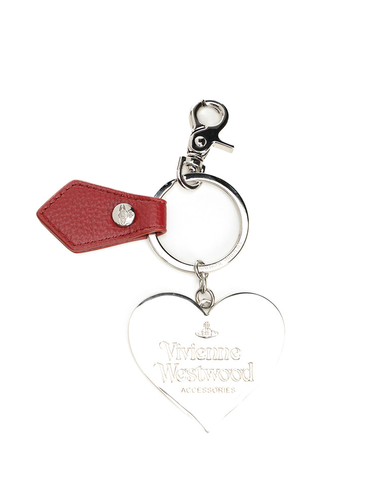 Vivienne Westwood Mirror Heart Keychain Keyrings - Red | 5ce90e930d1c55074225b86750d2f473143e76a3