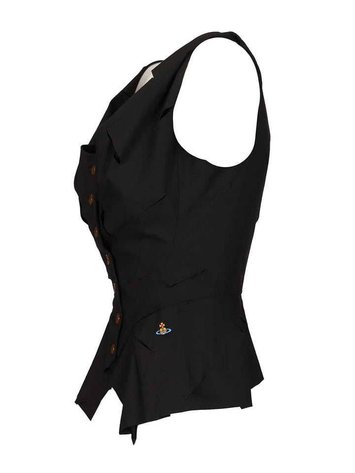 Vivienne Westwood Monday Vest Tops - Black | bcbad46183c46598f201706b271c72d85470062d