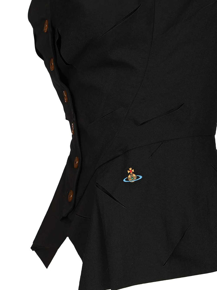 Vivienne Westwood Monday Vest Tops - Black | 65b1ee04a1987c8be6e3dd64865cab83745521e0