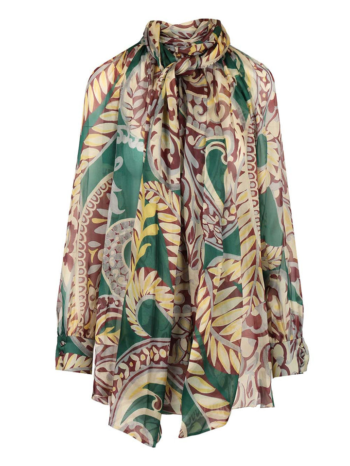 Etro Organza Blouse Shirts - White | 8efff3f157d06e6f423ae8335437289854c1f400