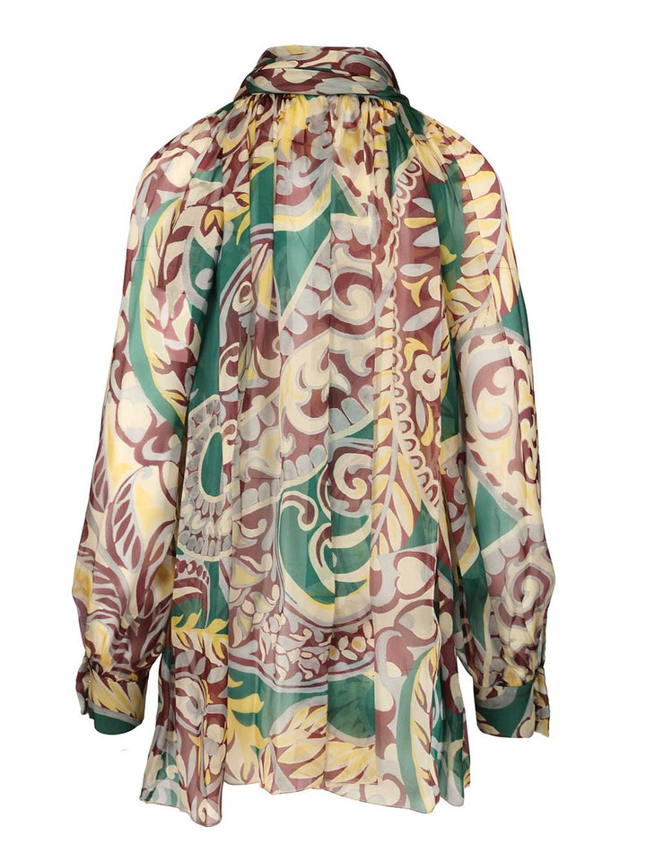 Etro Organza Blouse Shirts - White | e5bde9fdadcb0b7aacdb0c2636dc4c0d2534bfa1