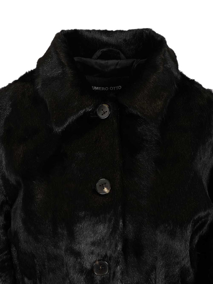 Numero Otto Structured Jacket Coats - Black | b67ac37aa83780569287cb5761f203c068af4ed5