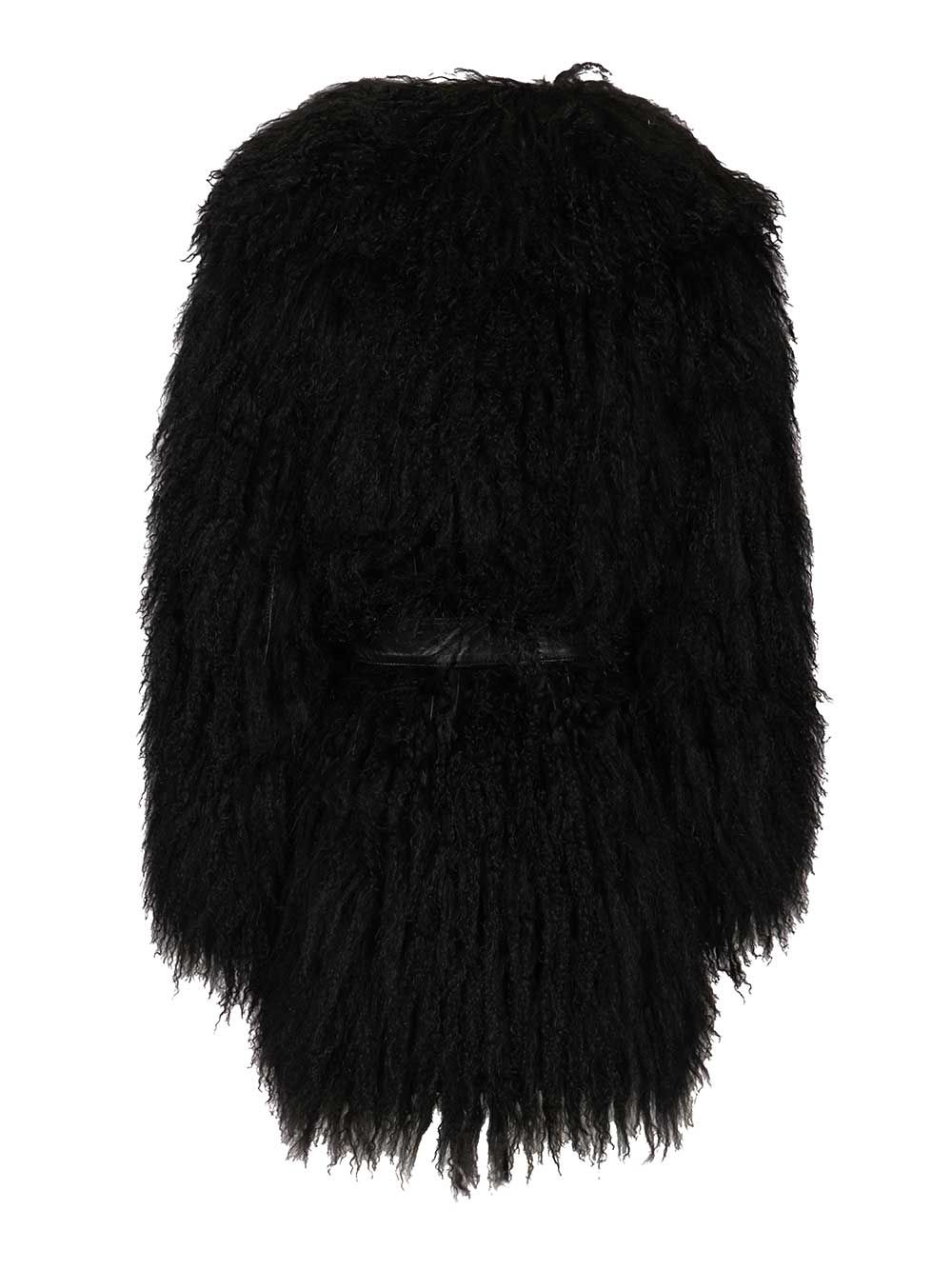 Numero Otto Mongolian Coat Coats - Black | 2a9f5137fffa5d52e0c7095c942c22acf021e497