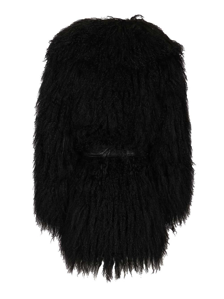 Numero Otto Mongolian Coat Coats - Black | 2a9f5137fffa5d52e0c7095c942c22acf021e497