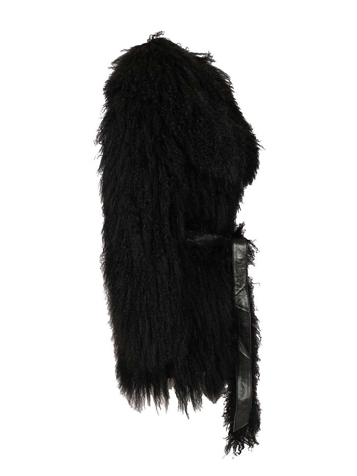 Numero Otto Mongolian Coat Coats - Black | bb9f0857e10d55910c8d60a39813608aff2e6a70