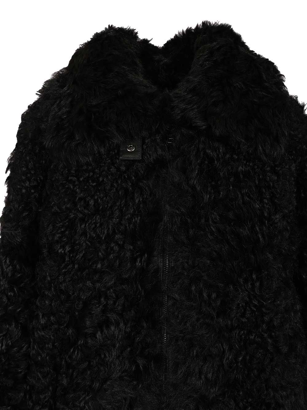 Numero Otto Shearling Bomber Jacket Coats - Black | ff89aea24715bf26a1fce833cd2b9450636387c7