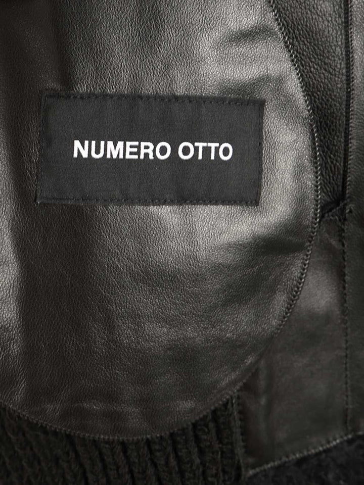 Numero Otto Shearling Bomber Jacket Coats - Black | e03d78e643c74d1945f8aebf4692222ab54fc8e8
